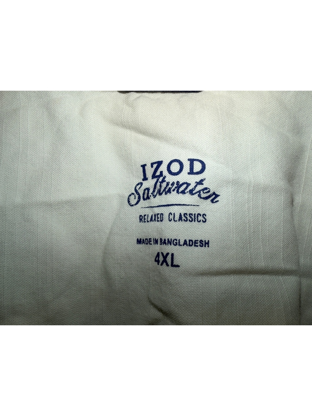 IZOD Saltwater Relaxed Classics Men's Button-Up Shirt 4XL - Picture 5 of 5